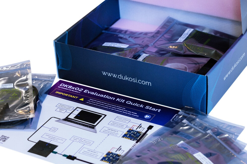 The Dukosi EVK being unboxed The Dukosi EVK being unboxed