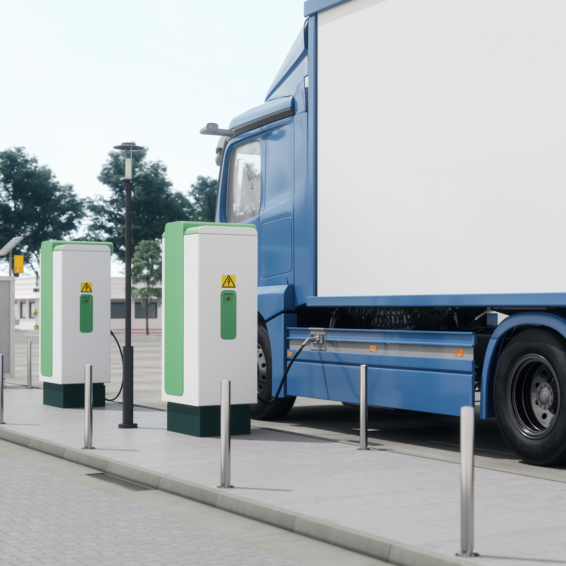 electric-truck-charging